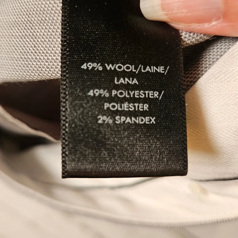 Ann Taylor Kate Fit Womens 8‎ Gray Wool Blend Straight Leg Dress Pants Career